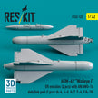 AGM-62 Walleye I ER missiles (2 pcs) with AN/AWG-16 data link pod (1 pcs) (A-4, A-6, A-7, F-4, F/A-18) (3D Printed) Scale 1:32 ResKit RS32-0532