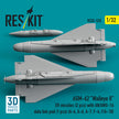 AGM-62 Walleye II ER missiles (2 pcs) with AN/AWG-16 data link pod (1 pcs) (A-4, A-6, A-7, F-4, F/A-18) (3D Printed) Scale 1:32 ResKit RS32-0533