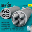 LAU-10 ZUNI rocket launcher for US Army & Navy (2 pcs) (A-1, A-4, A-6, A-7, A-10, A-37, AV-8, TF-9J, OV-1, OV-10, F-4, F-5, F-100, F-14, F-16, F/A-18, Su-25) (3D Printed) Scale 1:32 ResKit RS32-0534