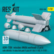 AGM-130A missiles (Mk84 warhead) (2 pcs) with AN/AXQ-14 data link pod (1 pcs) (F-16I, F-15E, F-111F) (3D Printed) Scale 1:32 ResKit RS32-0538