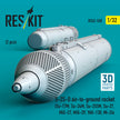 S-25-O air-to-ground rocket (2 pcs) (Su-17M, Su-24M, Su-25SM, Su-27, MiG-27, MiG-29, YAK-130, Mi-24) (3D Printed) Scale 1:32 ResKit RS32-0558