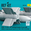 EGBU-15 (BLU-109 warhead) bombs (2 pcs) with AN/AXQ-14 data link pod (1 pcs) (F-4, F-15E, F-16I, F-111, B-52) (3D Printed) Scale 1:32 ResKit RS32-0564