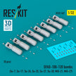 OFAB-100-120 bombs (8 pcs) (Su-7, Su-17, Su-24, Su-25, Su-27, Su-30, MiG-21, MiG-27) (3D Printed) Scale 1:32 ResKit RS32-0567