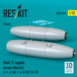 Mark 77 napalm bombs Mod.4/5 (2 pcs) (A-4, A-26K, F-4, AV-8B, F/A-18) (3D Printed) Scale 1:32 ResKit RS32-0579