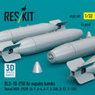 BLU-1B (750 lb) napalm bombs finned MXU-393/B (4 pcs) (A-1, A-4, A-7, A-26K, B-57, F-100) (3D Printed) Scale 1:32 ResKit RS32-0597
