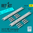 LAU-33 ZUNI rocket launcher for US Army & Navy (2 pcs) (F-4, F-8, OV-10) (3D Printed) Scale 1:32 ResKit RS32-0599