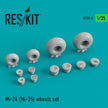 Mil Mi-24/Mi-35 Wheels set Scale 1:35 ResKit RS35-0006 for Helicopters Model Kit