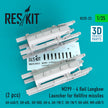 M299 - 4 Rail Longbow Launcher for Hellfire Missiles (2 pcs) (AH-64D/E, UH-60L, OH-58D, AH-6, AH-1W/Z, UH-1N/Y, HH-60H, MH-60R/S) Scale 1:35 ResKit RS35-0023 for Helicopters Model Kit