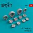 LTV A-7D Corsair II Wheels set Scale 1:48 ResKit RS48-0019 for Aircraft Model Kit