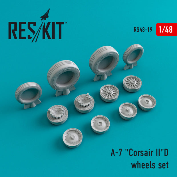 LTV A-7D Corsair II Wheels set Scale 1:48 ResKit RS48-0019 for Aircraft Model Kit