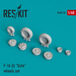 General Dynamics F-16I Sufa Wheels set Scale 1:48 ResKit RS48-0026 for Aircraft Model Kit
