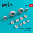 Dassault Rafale M Wheels set Scale 1:48 ResKit RS48-0033 for Aircraft Model Kit