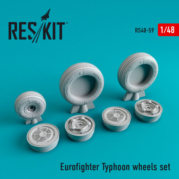 Eurofighter Typhoon Wheels set Scale 1:48 ResKit RS48-0059 for Aircraft Model Kit