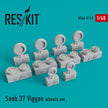 Saab 37 Viggen Wheels set Scale 1:48 ResKit RS48-0113 for Aircraft Model Kit