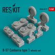 B-57 Canberra type 1 Wheels set Scale 1:48 ResKit RS48-0117 for Aircraft Model Kit