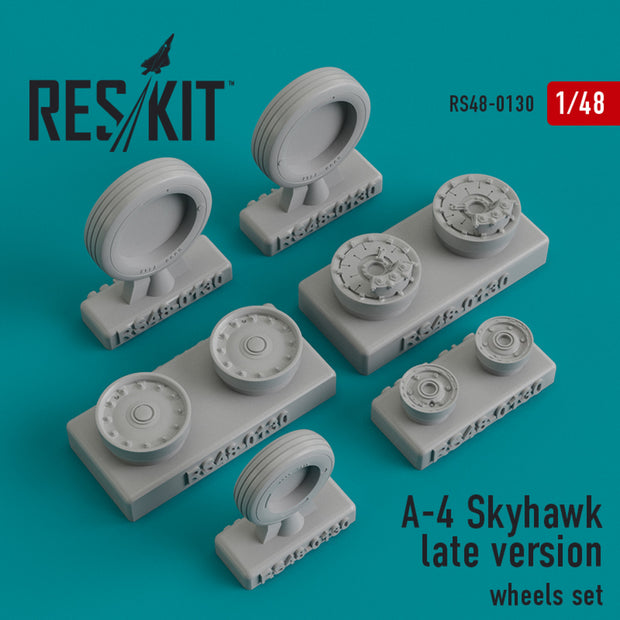 Douglas A-4 Skyhawk late version Wheels set Scale 1:48 ResKit RS48-0130 for Aircraft Model Kit