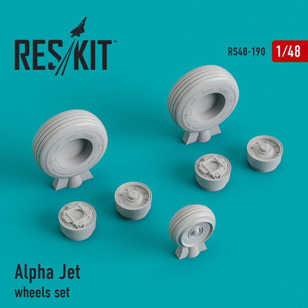 Alpha Jet Wheels set Scale 1:48 ResKit RS48-0190 for Aircraft Model Kit