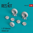 Aero L-39 Albatros Wheels set Scale 1:48 ResKit RS48-0210 for Aircraft Model Kit