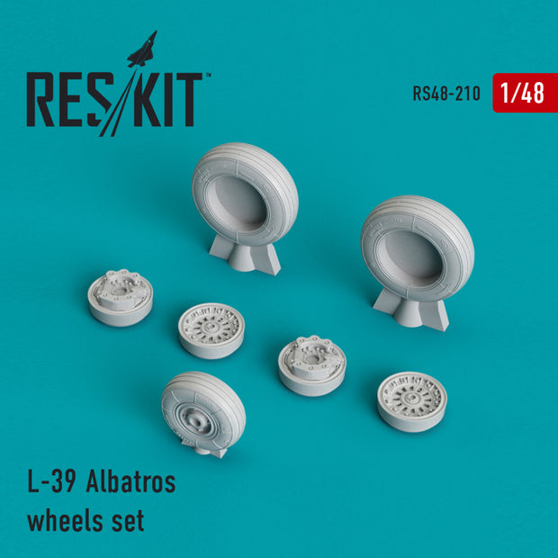 Aero L-39 Albatros Wheels set Scale 1:48 ResKit RS48-0210 for Aircraft Model Kit