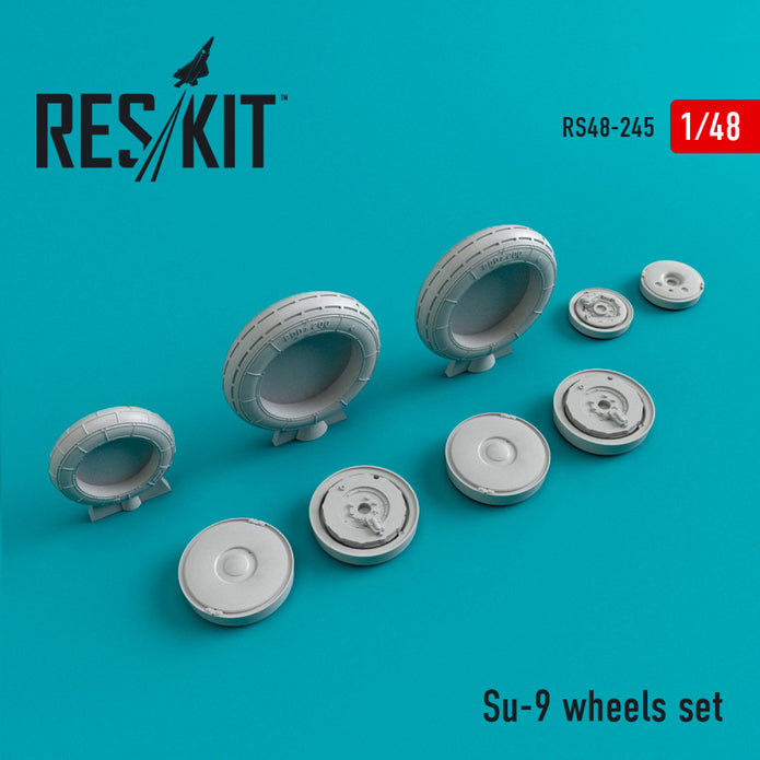 Sukhoi Su-9 Wheels set Scale 1:48 ResKit RS48-0245 for Aircraft Model Kit