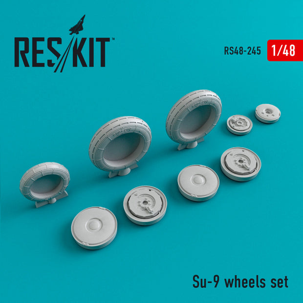 Sukhoi Su-9 Wheels set Scale 1:48 ResKit RS48-0245 for Aircraft Model Kit