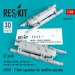 M310 - 2 Rail Launcher for Hellfire Missiles (2 pcs) (AH-64D/E, UH-60L, OH-58D, AH-6, AH-1W/Z, UH-1N/Y, HH-60H, MH-60R/S) Scale 1:48 ResKit RS48-0318 for Helicopters Model Kit