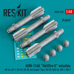 AGM-114K Hellfire II Missiles (4 pcs) (AH-64, AH-1, UH-60, SH-60, Eurocopter Tiger, OH-58, RAH-66, MQ-1, MQ-9) (3D Printed) Scale 1:48 ResKit RS48-0329 for Aircraft / Helicopters Model Kit