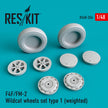 F4F/FM-2 Wildcat Wheels set type 1 (weighted) Scale 1:48 ResKit RS48-0334 for Aircraft Model Kit