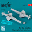 Red Top Missiles (2pcs) (EE Lightning, Sea Vixen, Hawker Hunter) (3D Printed) Scale 1:48 ResKit RS48-0374 for Aircraft Model Kit