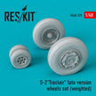 Grumman S-2 Tracker late version Wheels set (weighted) Scale 1:48 ResKit RS48-0379 for Aircraft Model Kit