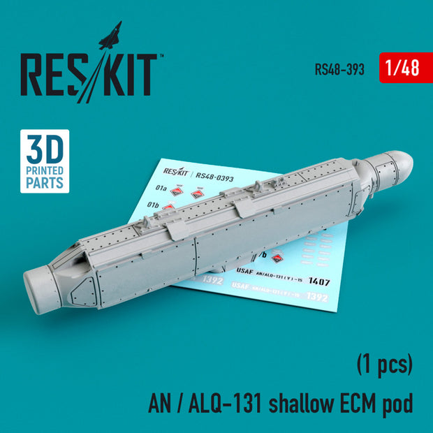 AN / ALQ-131 shallow ECM pod Scale 1:48 ResKit RS48-0393 for Aircraft Model Kit