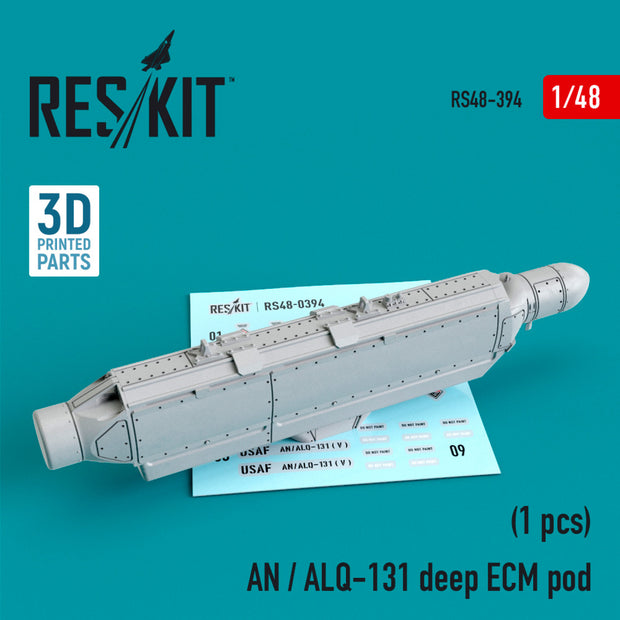 AN / ALQ-131 deep ECM pod Scale 1:48 ResKit RS48-0394 for Aircraft Model Kit