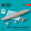 A/A42R-1 Buddy Air Refueling Store (1 pcs) (F/A-18, S-3, MQ-25, A-6, EA-6, A-7, A-4) (3D Printed) Scale 1:48 ResKit RS48-0399 for Aircraft Model Kit