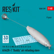 A/A42R-1 Buddy Air Refueling Store (1 pcs) (F/A-18, S-3, MQ-25, A-6, EA-6, A-7, A-4) (3D Printed) Scale 1:48 ResKit RS48-0399 for Aircraft Model Kit