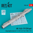 AN / ALQ-119 ECM pod (long length version) (A-7, A-10, F-4, F-16, F-105, F-111) (3D printing) Scale 1:48 ResKit RS48-0409 for Aircraft Model Kit