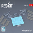 Pylons for Sukhoi Su-27 Scale 1:48 ResKit RS48-0421 for Aircraft Model Kit