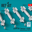 AASM-250 Hammer (6 pcs) (Mirage 2000, Rafale, MiG-29) (3D Printed) Scale 1:48 ResKit RS48-0422 for Aircraft Model Kit