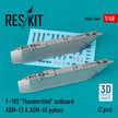 Republic F-105 Thunderchief outboard AGM-12 & AGM-45 Pylons (2 pcs) (3D Printing) Scale 1:48 ResKit RS48-0444 for Aircraft Model Kit