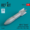 AIR-2 Genie nuclear air-to-air Rocket (1 pcs) (F-89, F-101, F-102, F-106) (3D Printed) Scale 1:48 ResKit RS48-0473 for Aircraft Model Kit