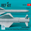 Exocet Missiles (2 pcs) (Sea King, Super Etendard, Mirage 2000, Rafale, Mirage F.1) (3D Printed) Scale 1:48 ResKit RS48-0506 for Helicopters / Aircraft Model Kit
