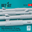 Matra Durandal (BLU-107) bombs (4 pcs) (F-15E, F-16, F-111E, Tornado, Mirage 2000) (3D Printed) Scale 1:48 ResKit RS48-0507