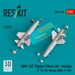 AGM-142 Popeye 2/Have Lite Missiles (2 pcs) (F-16I, Kfir, Mirage 2000C, B-52H) (3D Printed) Scale 1:48 ResKit RS48-0518 for Aircraft Model Kit