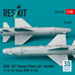 AGM-142 Popeye 2/Have Lite Missiles (2 pcs) (F-16I, Kfir, Mirage 2000C, B-52H) (3D Printed) Scale 1:48 ResKit RS48-0518 for Aircraft Model Kit