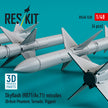 Skyflash (RB71/Av,71) Missiles (4 pcs) (British Phantom, Tornado, Viggen) (3D Printed) Scale 1:48 ResKit RS48-0520 for Aircraft Model Kit