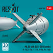 Mk,84 with BSU-36/B Bombs (2 pcs) (F-15E, F-16, F-111F, AV-8B, F/A-18D) (3D Printed) Scale 1:48 ResKit RS48-0524 for Aircraft Model Kit