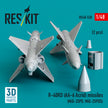 R-40RD (AA-6 Acrid) Missiles (2 pcs) (MiG-25PD, MiG-25PDS) (3D Printed) Scale 1:48 ResKit RS48-0528 for Aircraft Model Kit