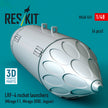 LRF-4 rocket launchers (4 pcs) (Mirage F.1, Mirage 2000, Jaguar) (3D Printed) Scale 1:48 ResKit RS48-0531