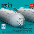 BL755 cluster bombs (4 pcs) (Alpha Jet, Buccaneer, BAE Hawk, Fiat G.91, Jaguar, Harrier, Hunter, F-4, F-5, MB-339, Tornado, J-22, MiG-27) (3D Printed) Scale 1:48 ResKit RS48-0535