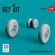 Fairey Gannet Wheels set (3D Printed) Scale 1:48 ResKit RS48-0536 for Aircraft Model Kit
