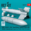 GBU-15(V)21, 22/B Small Wing bombs (2 pcs) with AN/AXQ-14 data link pod (1 pcs) (F-4, F-15E, F-16I, F-111, B-52) (3D Printed) Scale 1:48 ResKit RS48-0539